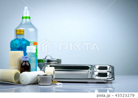 Wound care dressing set and stainless steel plate 43523279