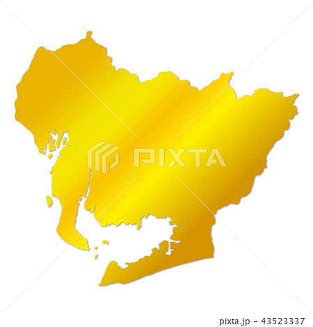 愛知県地図 43523337
