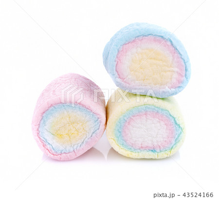 marshmallows on white background 43524166
