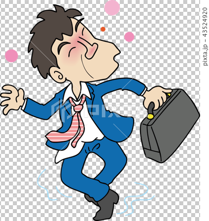 酔っぱらい男性のイラスト素材