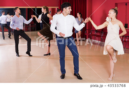People practicing vigorous lindy hop movements People practicing vigorous lindy hop movements 43533768