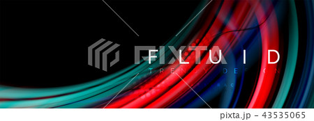 Flowing glowing color motion concept, trendy abstract layout template for business or technology Flowing glowing color motion concept, trendy abstract layout template for business or technology 43535065
