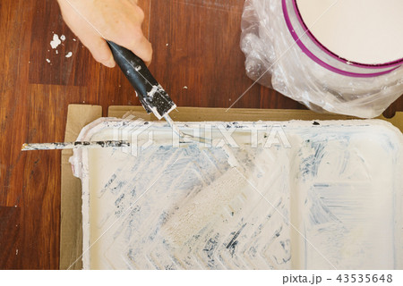 White paint with essentials equipment White paint with essentials equipment 43535648