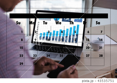 Agenda Activity on conputer Business man Making 43535751
