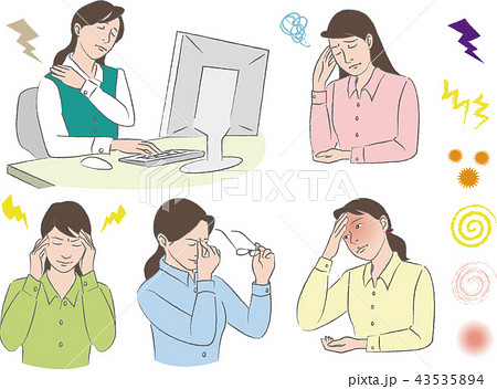 女性の痛み（肩こり・頭痛・熱・悩みetc)セット　3 43535894