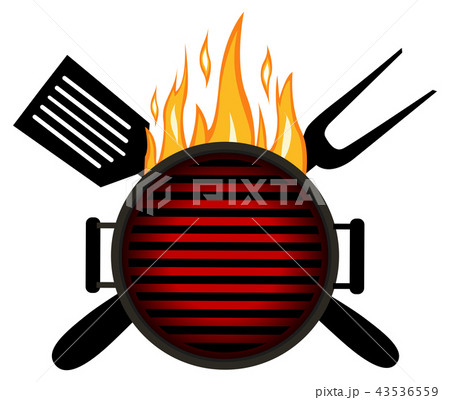 BBQ logo. Barbecue menu logo template desig. BBQ logo. Barbecue menu logo template desig. 43536559