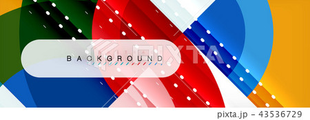 Vector circular geometric abstract background 43536729