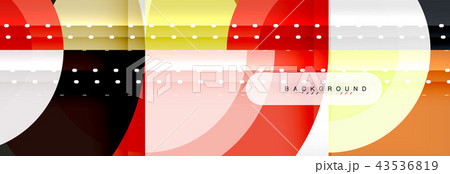 Vector circular geometric abstract background 43536819