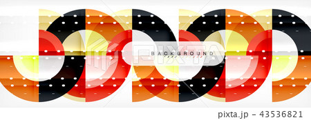 Vector circular geometric abstract background 43536821