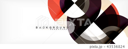 Vector circular geometric abstract background 43536824