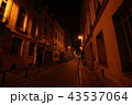 夜の路地裏　フランス　パリ　 43537064