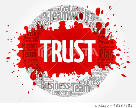 Trust circle word cloud Trust circle word cloud 43537205