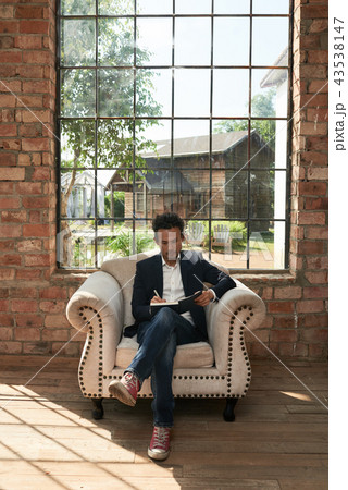 Entrepreneur planning work 43538147