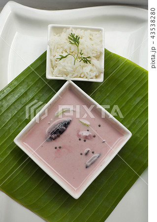 Sol curry and kokum and rice- staple meal, Goa Sol curry and kokum and rice- staple meal, Goa 43538280