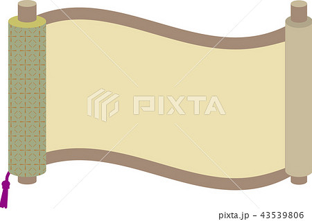 巻き物フレームのイラスト素材 43539806 Pixta