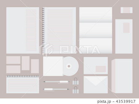 Corporate identity design template 43539917