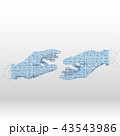 Abstract image of businessman hands shake. 43543986