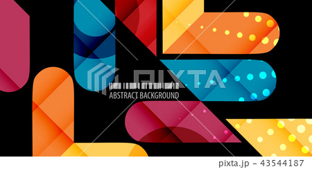 Geometric colorful abstract background 43544187