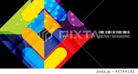 Geometric colorful abstract background 43544192