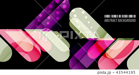 Geometric colorful abstract background 43544195