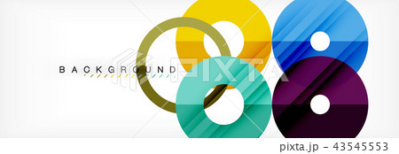 Geomtric modern backgrounds, rings abstract template 43545553