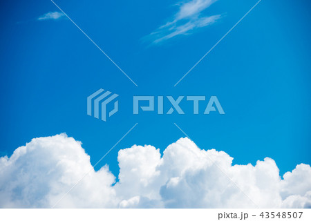 White clouds on blue sky 43548507