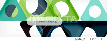 Circle and triangle abstract background 43549318