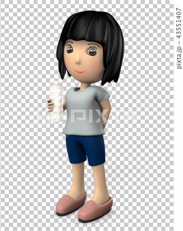 A young lady who supplies hydration A young lady who supplies hydration 43551407