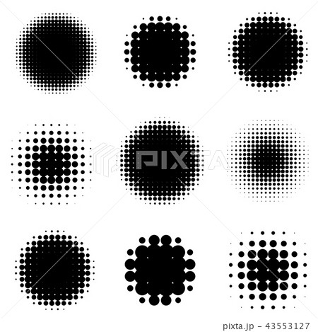 Abstract Halftone Backgrounds. Vector Set  43553127