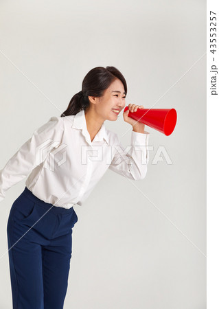 拡声器 女性 女 43553257