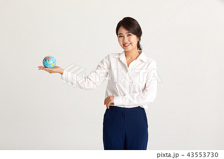 地球儀 女性 女 43553730