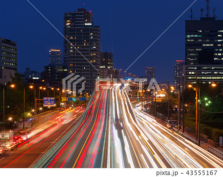大阪市中央区 阪神高速の夜景 43555167