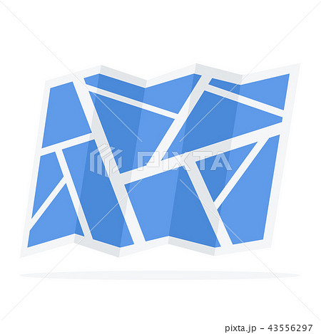 Map of the world Vector icon on flat style 43556297