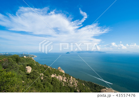 瀬戸内海 王子が岳からの眺め(岡山県) 瀬戸内海 王子が岳からの眺め(岡山県) 43557476