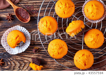 freshly baked sweet pumpkin muffins freshly baked sweet pumpkin muffins 43557594