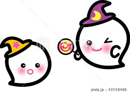 ハロウィン　おばけ　ぺろぺろキャンディ 43558486
