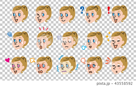 外國人女人面部表情圖 外國人女人面部表情圖 43558592