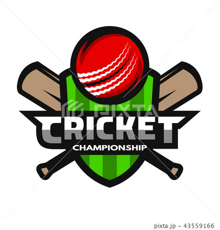 Cricket sports logo, label, badge, emblem. 43559166