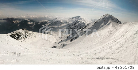 Mount Chopok and Low Tatras panorama on sunny day 43561708