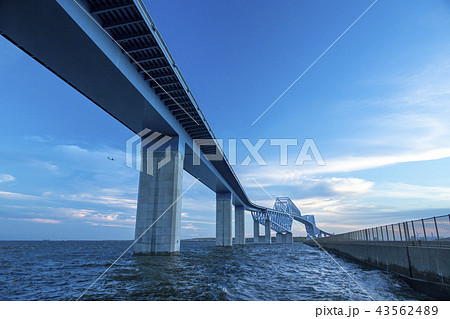 ゲートブリッジ　東京湾　東京　羽田　滑走路　航路　橋　海　船　通過　ゲート 43562489