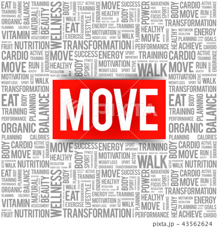 MOVE word cloud, fitness 43562624