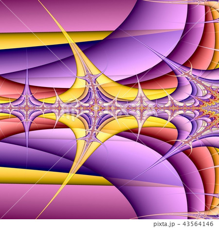 Fractal 2D texture. Computer illustration 43564146