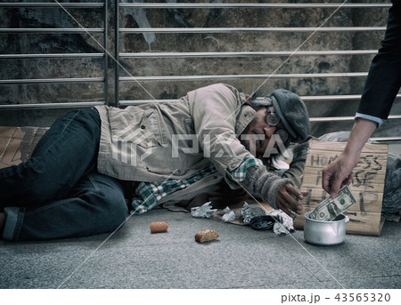 Dirty homeless in the city Dirty homeless in the city 43565320