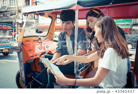 Group of tourist travel in Thailand 43565437