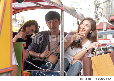 Group of tourist travel in Thailand Group of tourist travel in Thailand 43565442