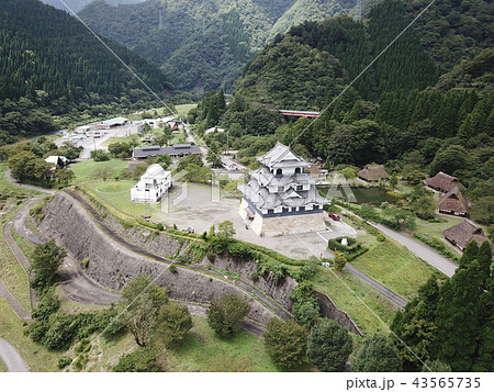 藤橋城 岐阜県揖斐川町 ドローン空撮 藤橋城 岐阜県揖斐川町 ドローン空撮 43565735