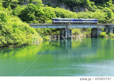 新緑の只見線 43565747