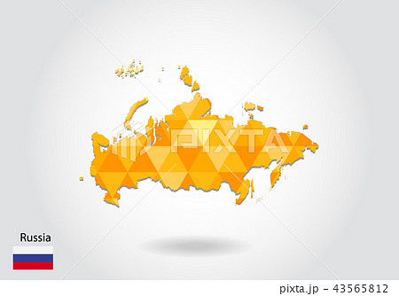 Geometric polygonal style vector map Geometric polygonal style vector map 43565812
