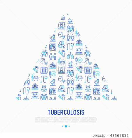 Tuberculosis concept in triangle Tuberculosis concept in triangle 43565852