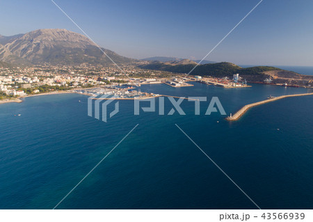 Aerial view of the city Bar and port Aerial view of the city Bar and port 43566939